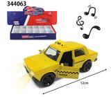 OBL10289428 - 1:32合金车模 回力车拉达-出租车(灯光音乐)