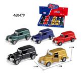 OBL10289472 - 1:40 合金车模 福特老爷车回力合金车，门可开,1款5色混装一展示盒
