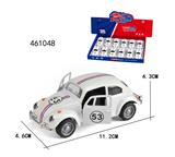 OBL10289474 - 1:40 合金车模 甲壳虫回力合金老爷车，门可开,1款1色，12只一展示盒
