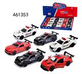 OBL10289479 - 1:40 合金车模 福特野马，雪佛兰大黄蜂回力合金警车跑车，门可开，2款6色混装一展示盒
1: 40 Ford Mustang, Chevrolet Bumblebee Return Alloy Police Car Sports Car, Door Openable, 2 6-color Mixed Display Boxes