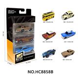 OBL10291428 - 1:64合金车6款3只盒装