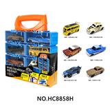 OBL10291445 - 合金车DIY手提盒8只装