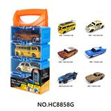 OBL10291448 - 合金车DIY手提盒4只装