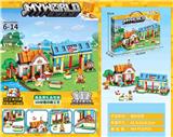 OBL10291715 - 动物屋小颗粒积木(464+PCS)内置步骤分包