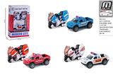 OBL10292614 - 合金回力皮卡警车+摩托警车