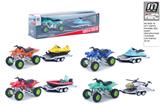 OBL10292726 - 合金回力沙滩车拖拉/4款混装