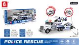 OBL10316118 - 1:16声光惯性
警车运输车
（包3*AG13）