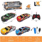 OBL10317299 - 1：24四通拉力涂鸦合金遥控车带灯光