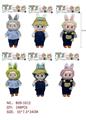 OBL10324580 - 卡头袋 10.5寸高品质五关节可动毛绒搪胶POPMART拉布布限量系列娃娃（6色混装 1PCS）