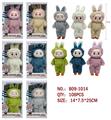 OBL10324582 - 开窗盒 10.5寸高品质五关节可动毛绒搪胶心动马卡龙POPMART拉布布限量系列娃娃（6色混装 1PCS）