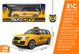 OBL10325287 - 1:16遥控出租车四通27MHz带灯光（不包电）