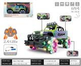 OBL10325294 - 1:14七通2.4GHZ特技侧行越野遥控车（多彩UV镀工艺、多彩灯光）