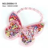 OBL10326109 - 手链款粉底蝴蝶DIY手工串珠
