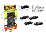 OBL10327922 - 4只装滑行合金警车