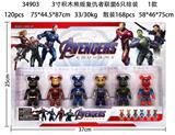 OBL10328407 - 3寸积木熊复仇者联盟6只排装 1款