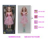 OBL10329224 - 22寸60CM仿真眼芭比娃娃，15关节带灯光音乐