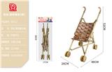OBL10332174 - 绿叶.花花厚布推车(铁)