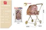OBL10332191 - 绿叶.花花厚布推车(铁)