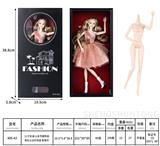 OBL10332477 - 12寸实身12关节模特身 芭比公主时尚装 配耳钉