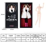 OBL10332478 - 12寸实身12关节模特身 芭比公主时尚套装  配大毛衣