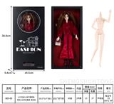OBL10332483 - 12寸实身12关节模特身 芭比公主时尚套装  配包包