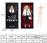 OBL10332486 - 12寸实身12关节模特身 芭比公主时尚套装配包包