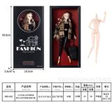 OBL10332490 - 12寸实身12关节模特身 芭比公主时尚套装 配旅行箱