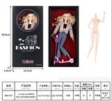 OBL10332491 - 12寸实身12关节模特身 芭比公主时尚套装 配滑板车