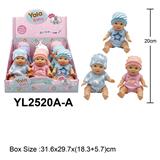 OBL10332681 - 20CM全搪胶娃娃(9只/展示盒)
