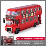 OBL10333051 - VINTAGE DOUBLE DECKER BUS/英式复古双层巴士