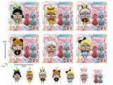 OBL10333355 - 8寸全身搪胶POPMART泡泡玛特CRY BABY眼泪工厂飞天女警哭娃毛绒娃娃（带配件）