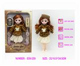 OBL10333525 - 12寸3D仿真眼15关节实身音乐灯光芭比娃娃