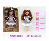 OBL10333529 - 12寸3D仿真眼15关节实身音乐灯光芭比娃娃