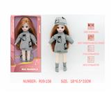 OBL10333552 - 12寸3D仿真眼15关节实身俄文音乐灯光芭比娃娃
