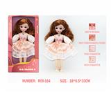OBL10333558 - 12寸3D仿真眼15关节实身俄文音乐灯光芭比娃娃