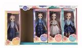 OBL10334385 - 12寸实身关节3D眼芭比娃娃4PCS