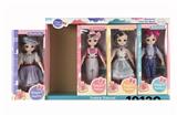 OBL10334387 - 12寸关节灯光音乐3D眼芭比娃娃4PCS