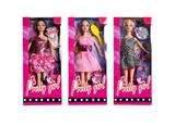 OBL10334852 - 11.5寸实身活手时装短裙芭比带梳子、行李箱、手提包、项链配件 3款混装