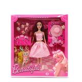 OBL10334965 - 新款2025年11.5寸实身吊带短裙公主芭比带帽子草莓饰品3款吊裙