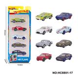 OBL10335087 - 1:64风火轮8款合金车5只装（赛车，跑车，肌肉车）