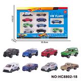 OBL10335092 - 1:64风火轮合金8款10只装（悍马，越野车，皮卡）