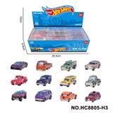 OBL10335107 - 12款1:64风火轮合金车赛车跑车24只装展示盒