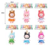 OBL10335564 - 7寸全身搪胶POPMART泡泡玛特LABUBU第三代拉布布3.0毛绒娃娃带钥匙扣