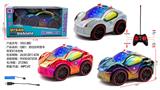 OBL10335975 - Q版1：20四通法拉利警车带3D灯光包电（车身包3.7V锂电+USB线，遥控器二粒5号不包）