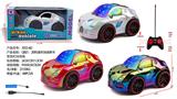 OBL10335981 - Q版1：20四通布加迪赛车带3D灯光包电（车身包3.7V锂电+USB线，遥控器二粒5号不包）