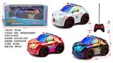 OBL10335982 - Q版1：20四通布加迪警车带3D灯光不包电（车身使用三粒5号电池，遥控器二粒5号）