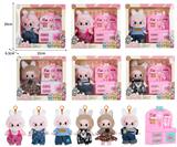 OBL10336080 - 7寸全身搪胶POPMART泡泡玛特LABUBU拉布布娃娃带配件