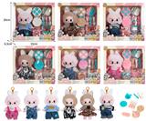 OBL10336082 - 7寸全身搪胶POPMART泡泡玛特LABUBU拉布布娃娃带配件