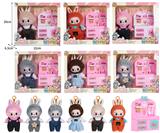 OBL10336106 - 7寸全身搪胶POPMART泡泡玛特LABUBU拉布布娃娃带配件