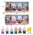 OBL10336111 - 7寸全身搪胶POPMART泡泡玛特LABUBU拉布布娃娃带配件（3只装）